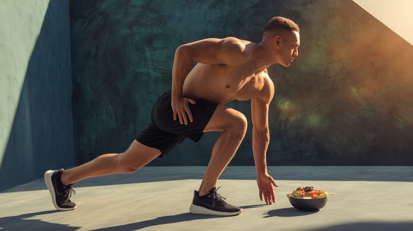Uomo in forma che si allena, simbolo del benessere maschile